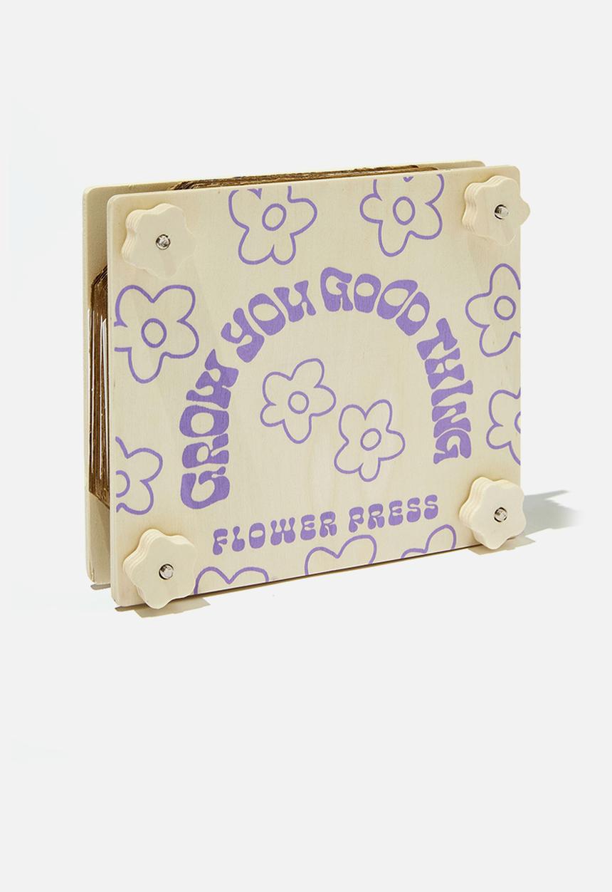 Typo - Diy flower press - daisy print lilac