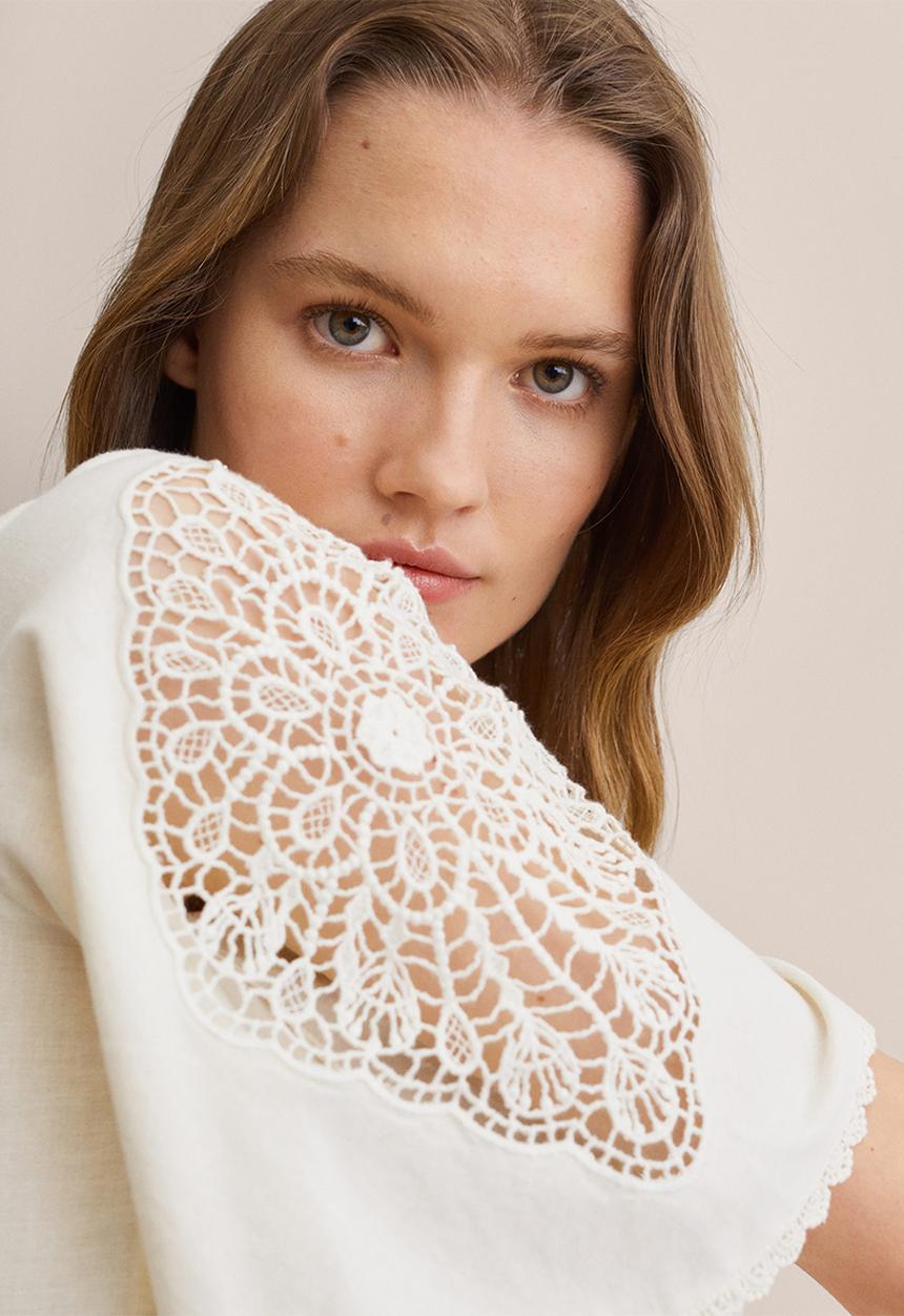 MANGO - Dress brada - neutral
