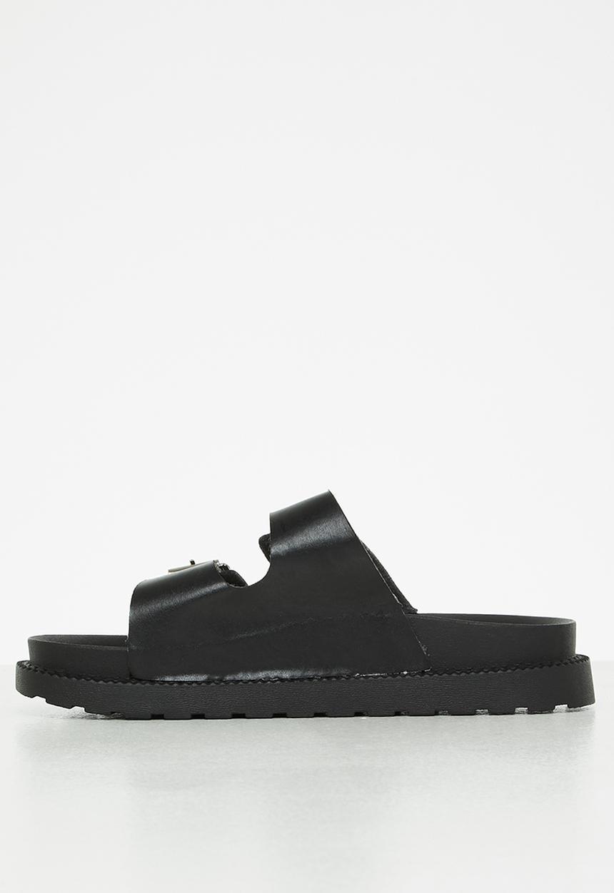 Seduction - Two strap buckle slide - black