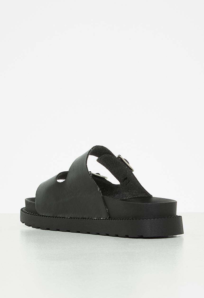 Seduction - Two strap buckle slide - black