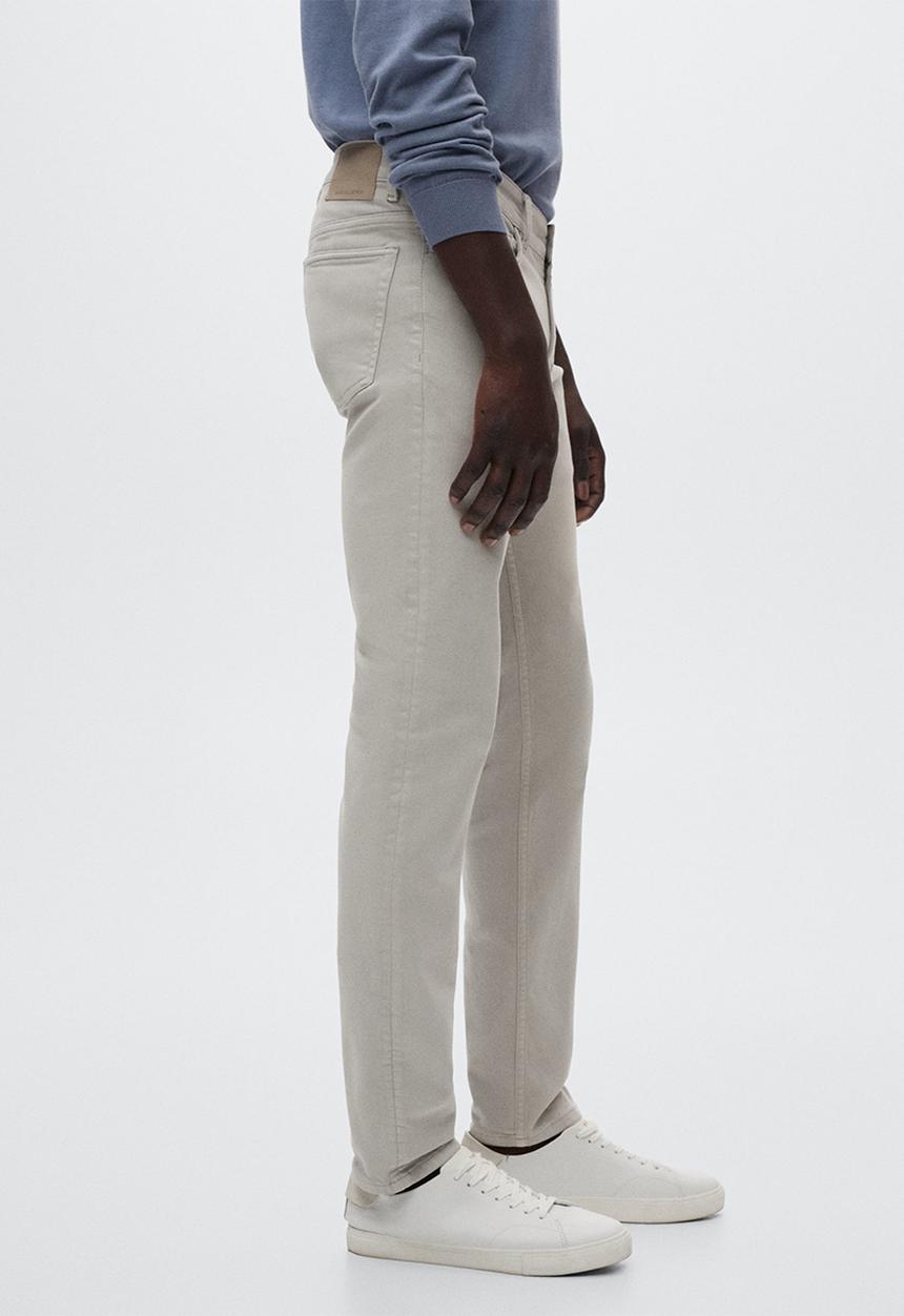 MANGO - Ibiza slim-fit colored jeans - beige
