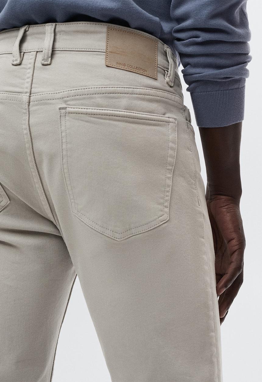 MANGO - Ibiza slim-fit colored jeans - beige