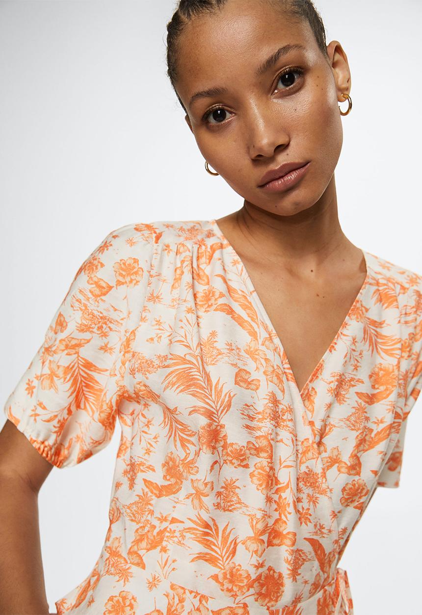 MANGO - Blouse cuqui - light pastel orange