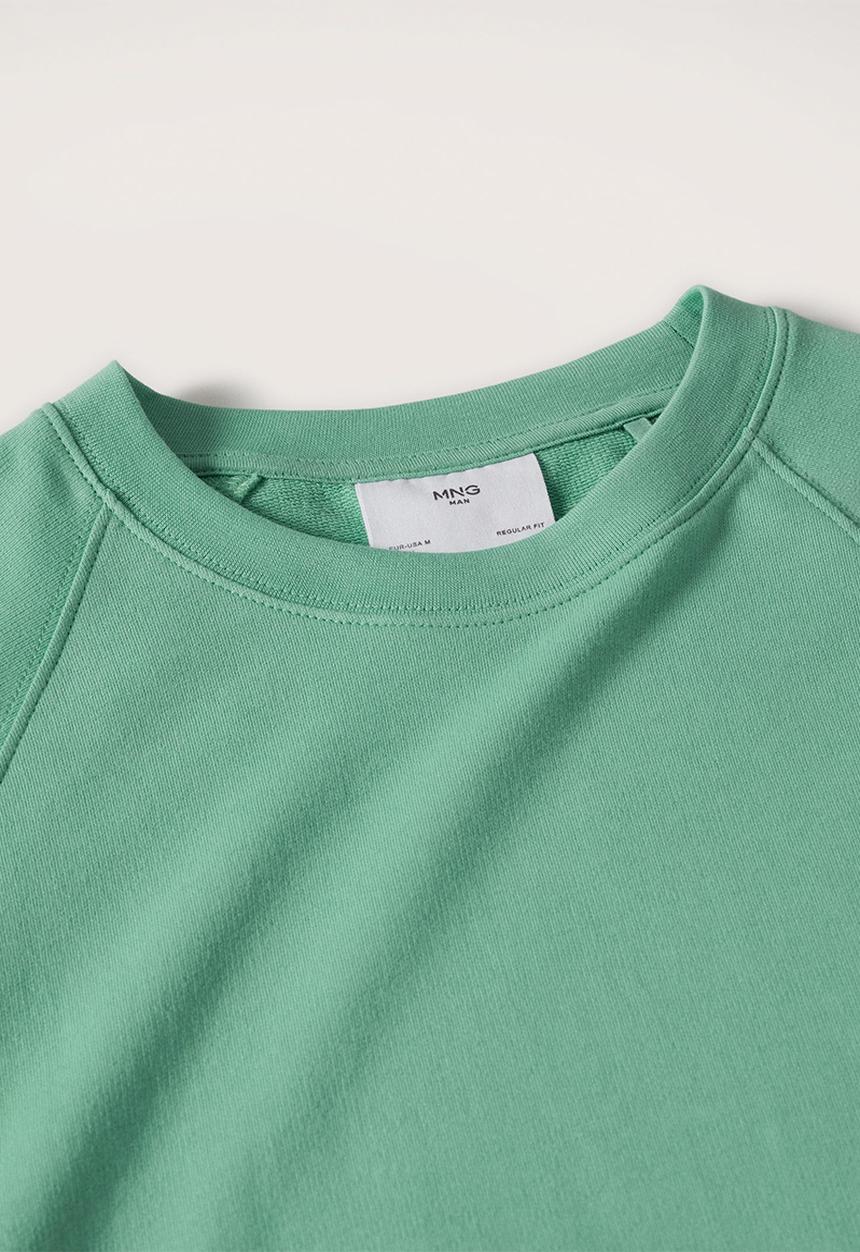 MANGO - Dylan lightweight cotton sweatshirt - green