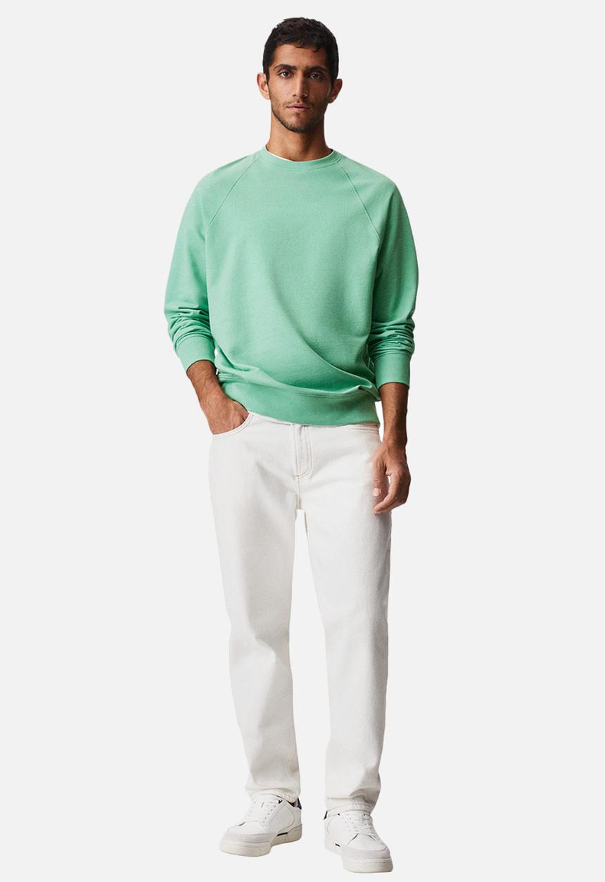 MANGO - Dylan lightweight cotton sweatshirt - green