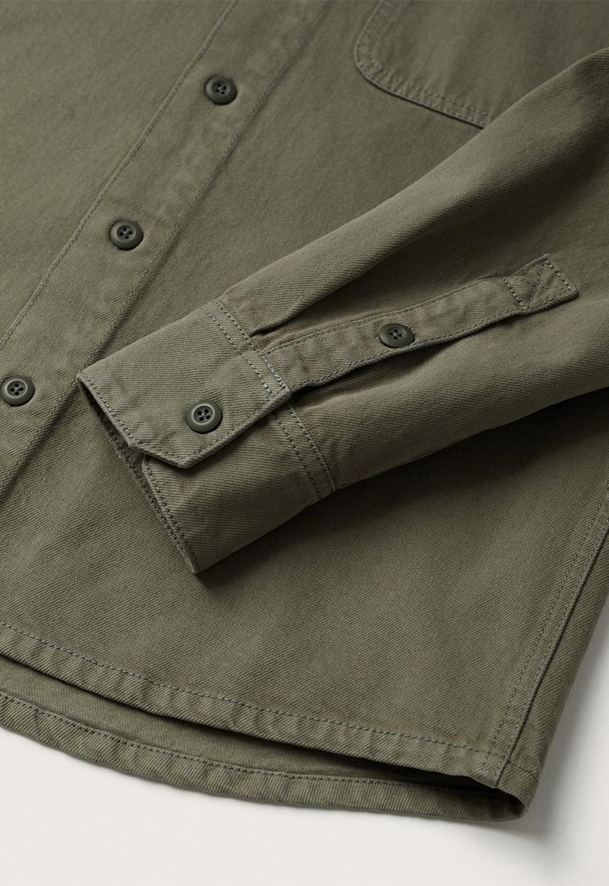 MANGO - Jazz pocket denim shirt - green