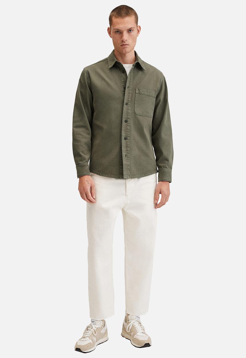 MANGO - Jazz pocket denim shirt - green
