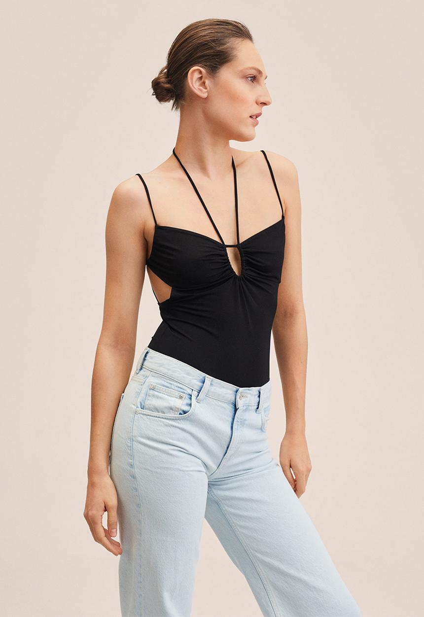 MANGO - Body roberta - black
