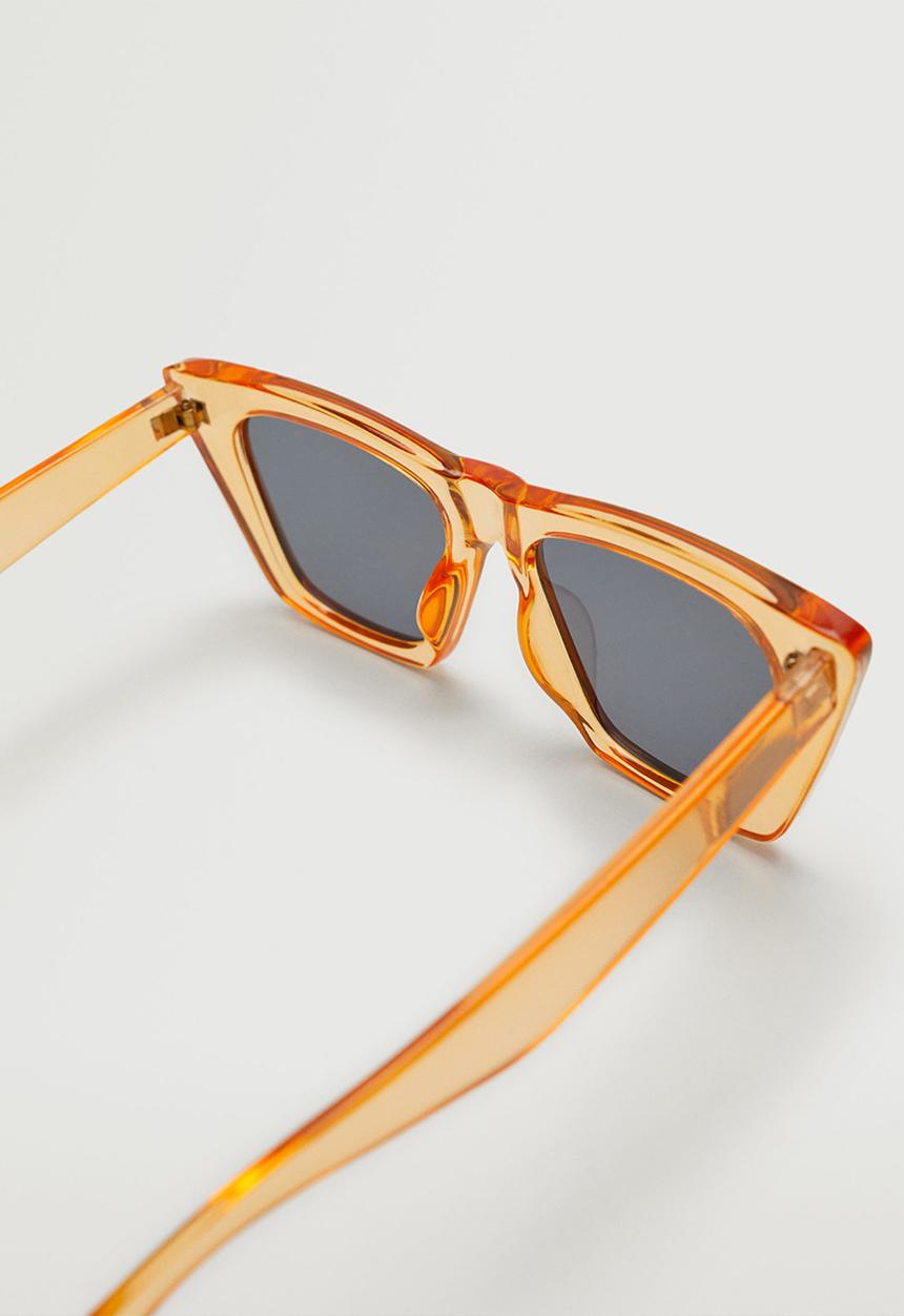 MANGO - Acetate frame sunglasses - pastel orange