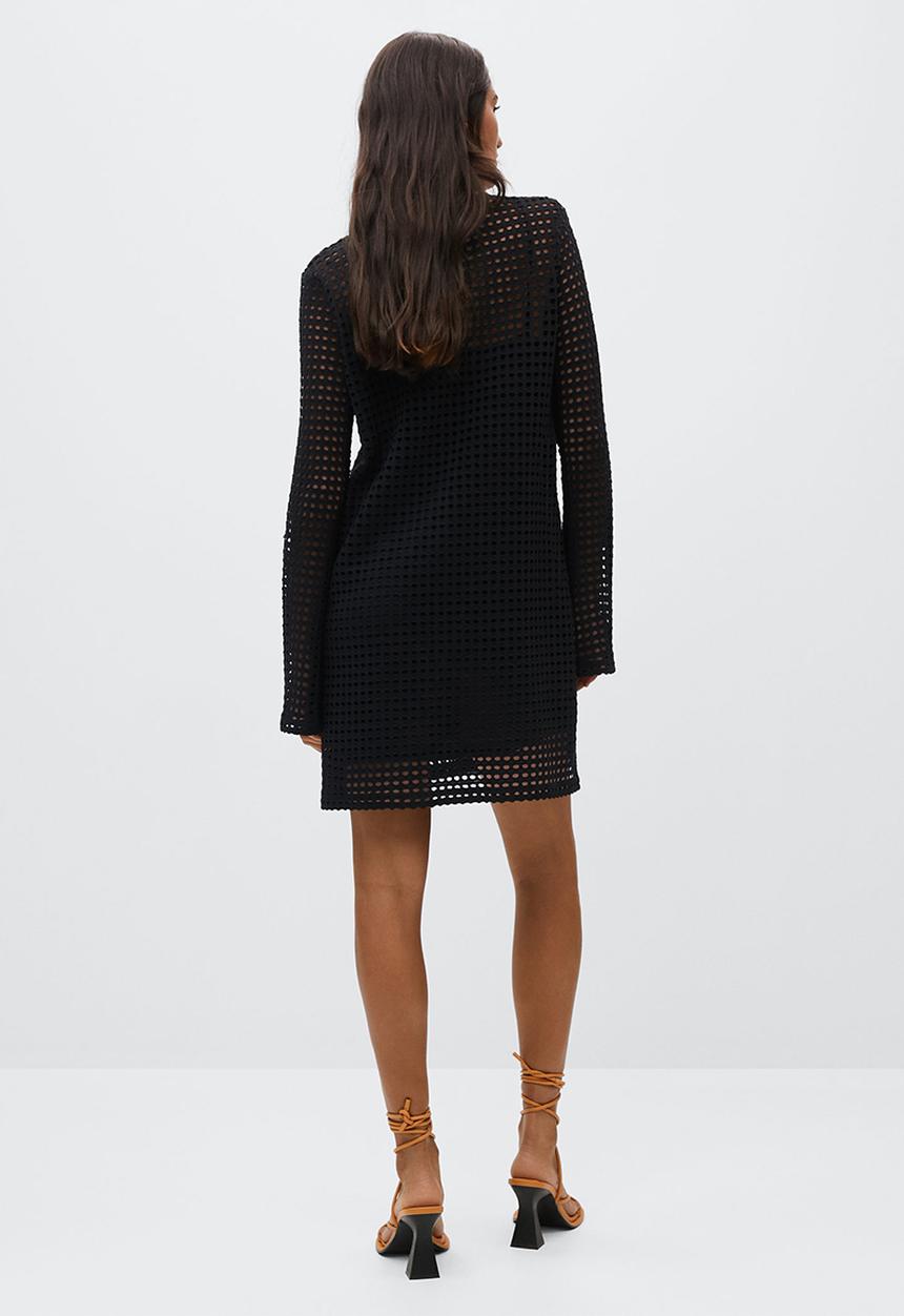 MANGO - Dress sandrita - black