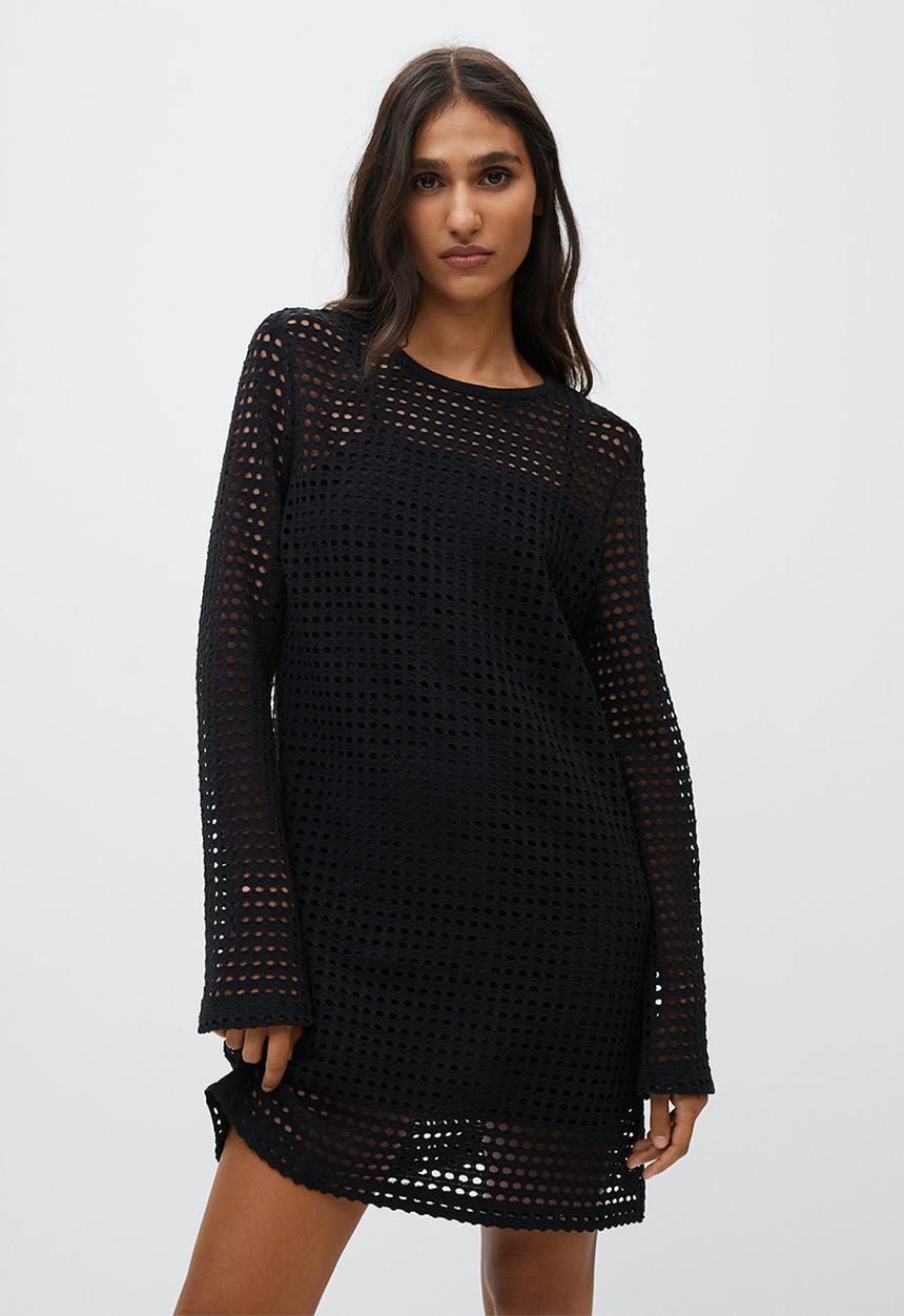MANGO - Dress sandrita - black