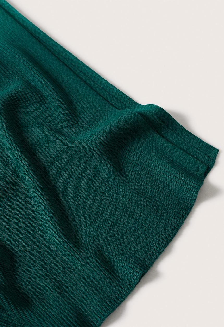 MANGO - Dress snake - green