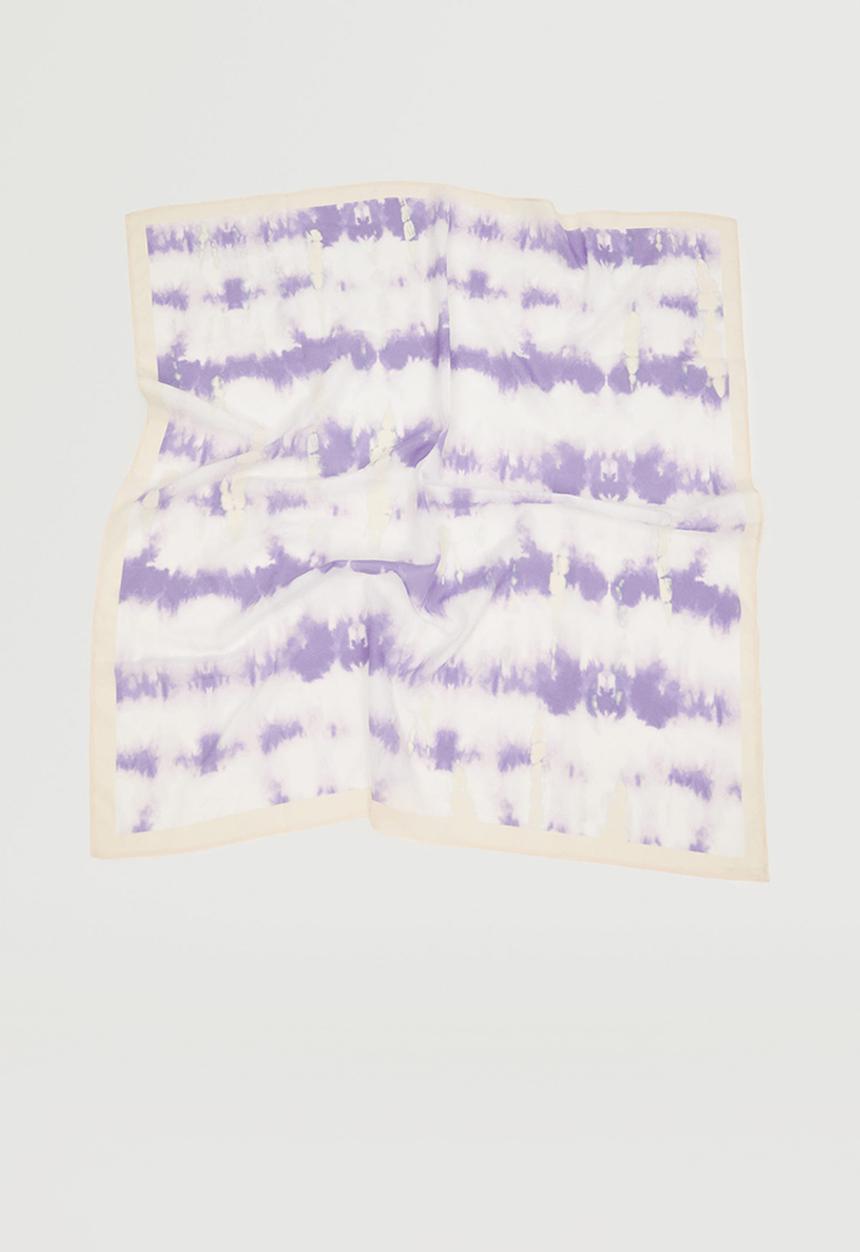 MANGO - Tie-dye scarf - ecru