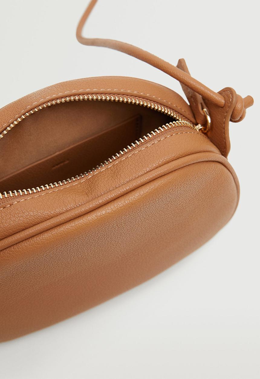 MANGO - Bag with knot strap - tan