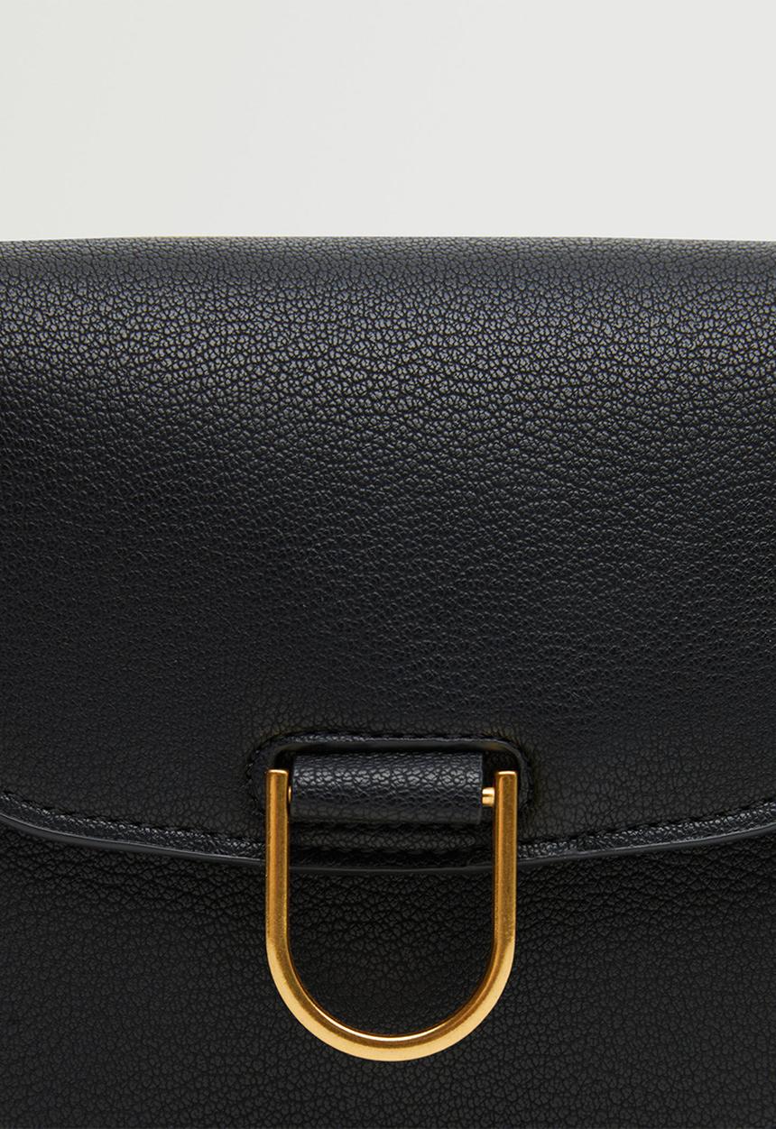 MANGO - Flap chain bag - black