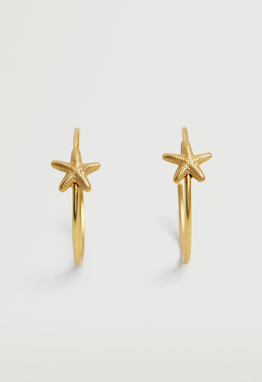 MANGO - Hoop earrings - gold