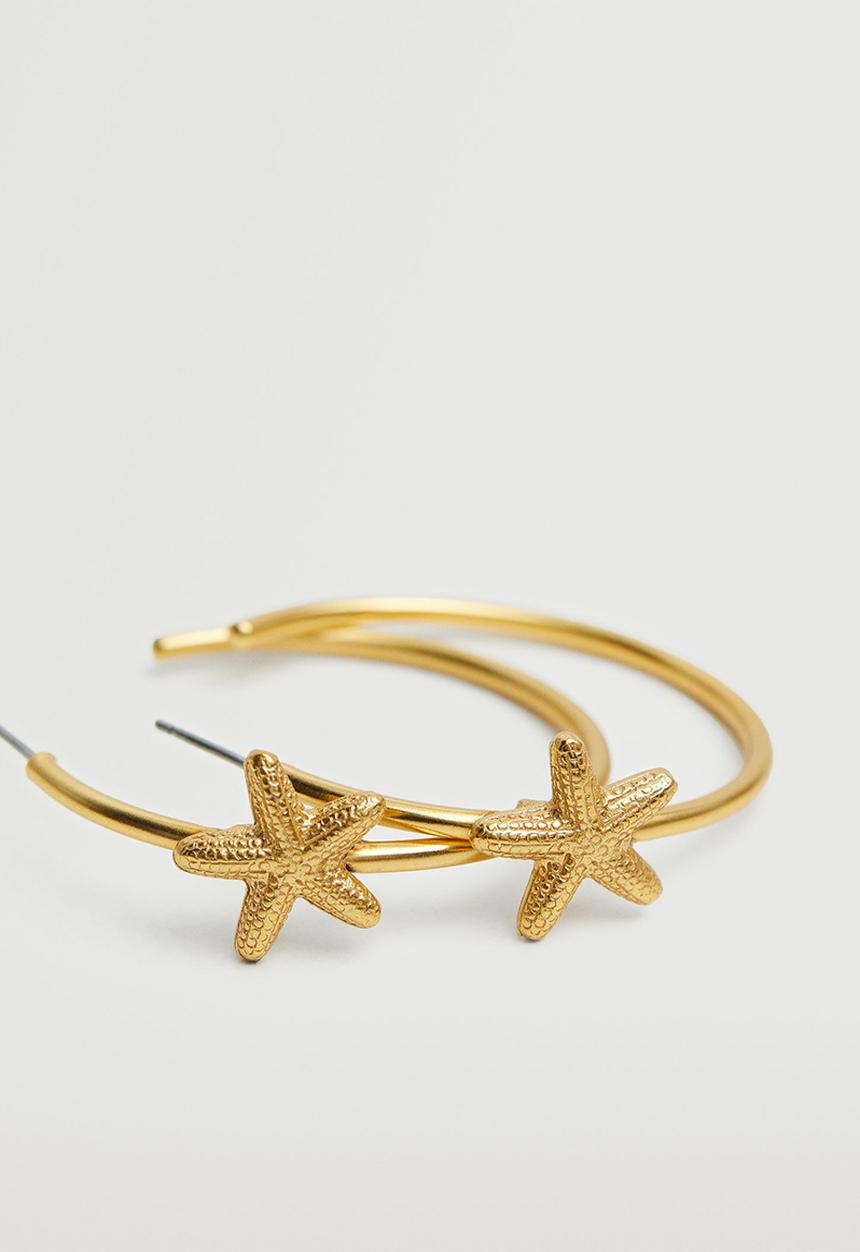 MANGO - Hoop earrings - gold