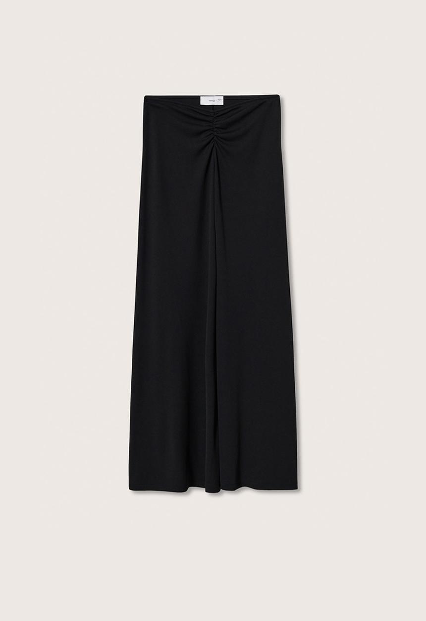 MANGO - Plus skirt cheki - black