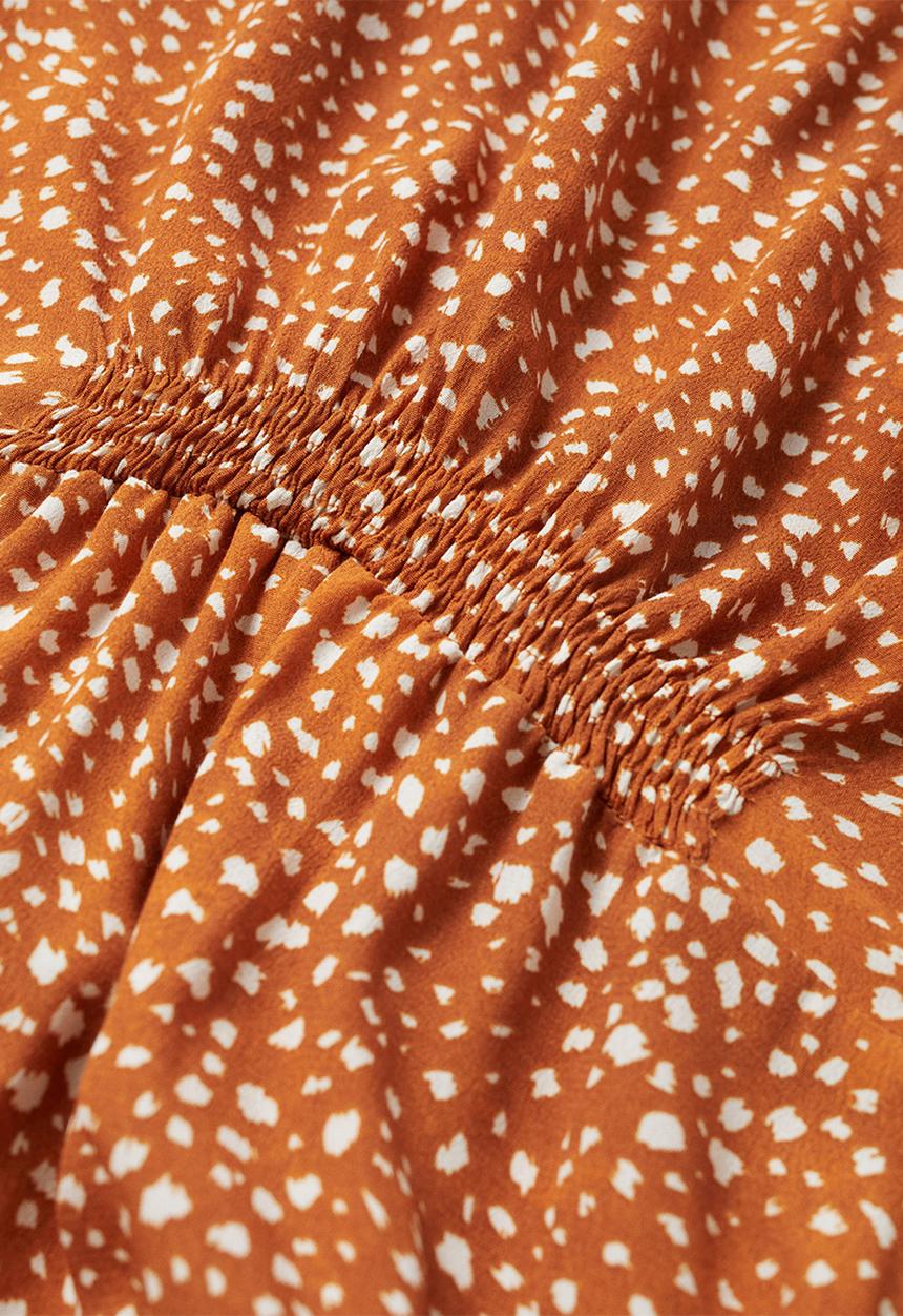 MANGO - Plus dress pie - medium orange