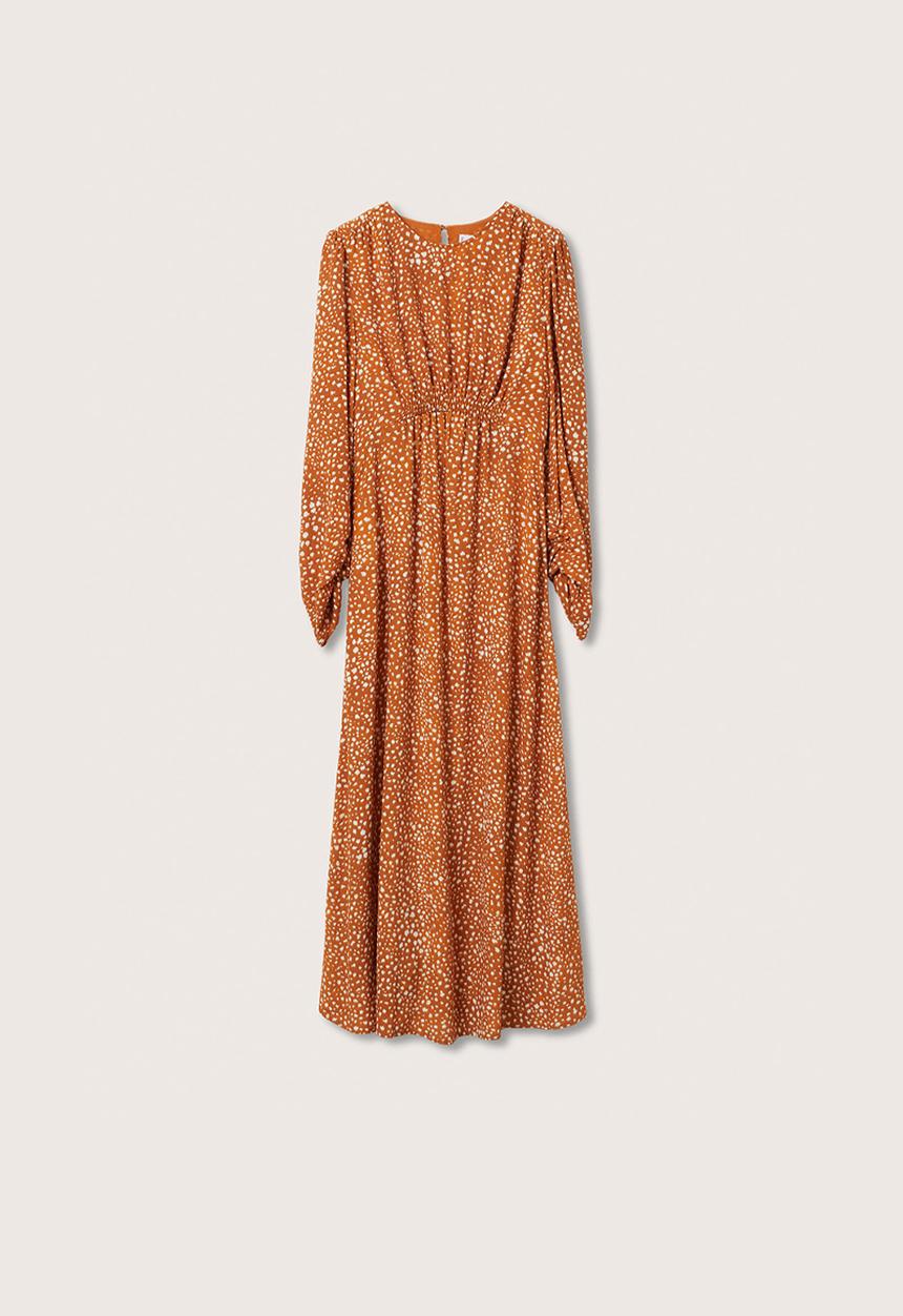 MANGO - Plus dress pie - medium orange