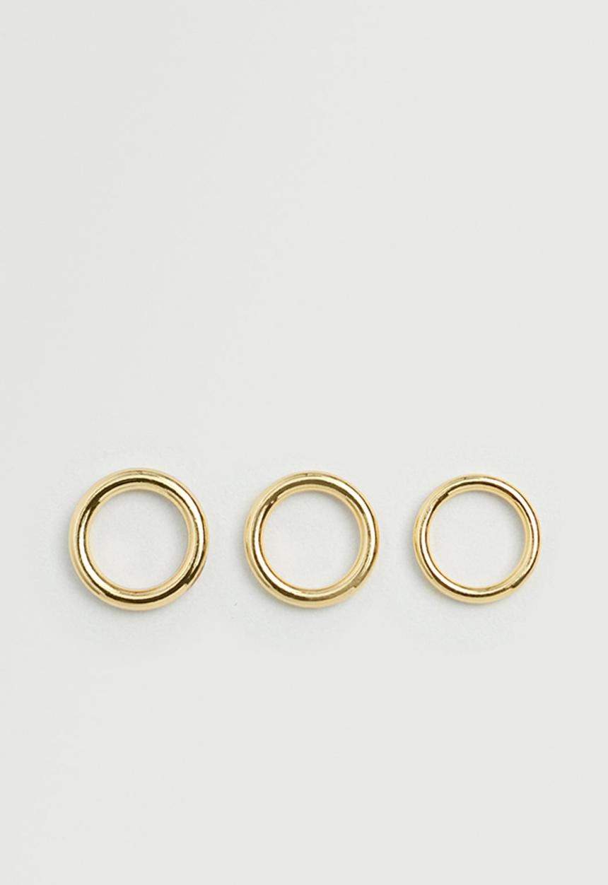 MANGO - Metal ring set - gold