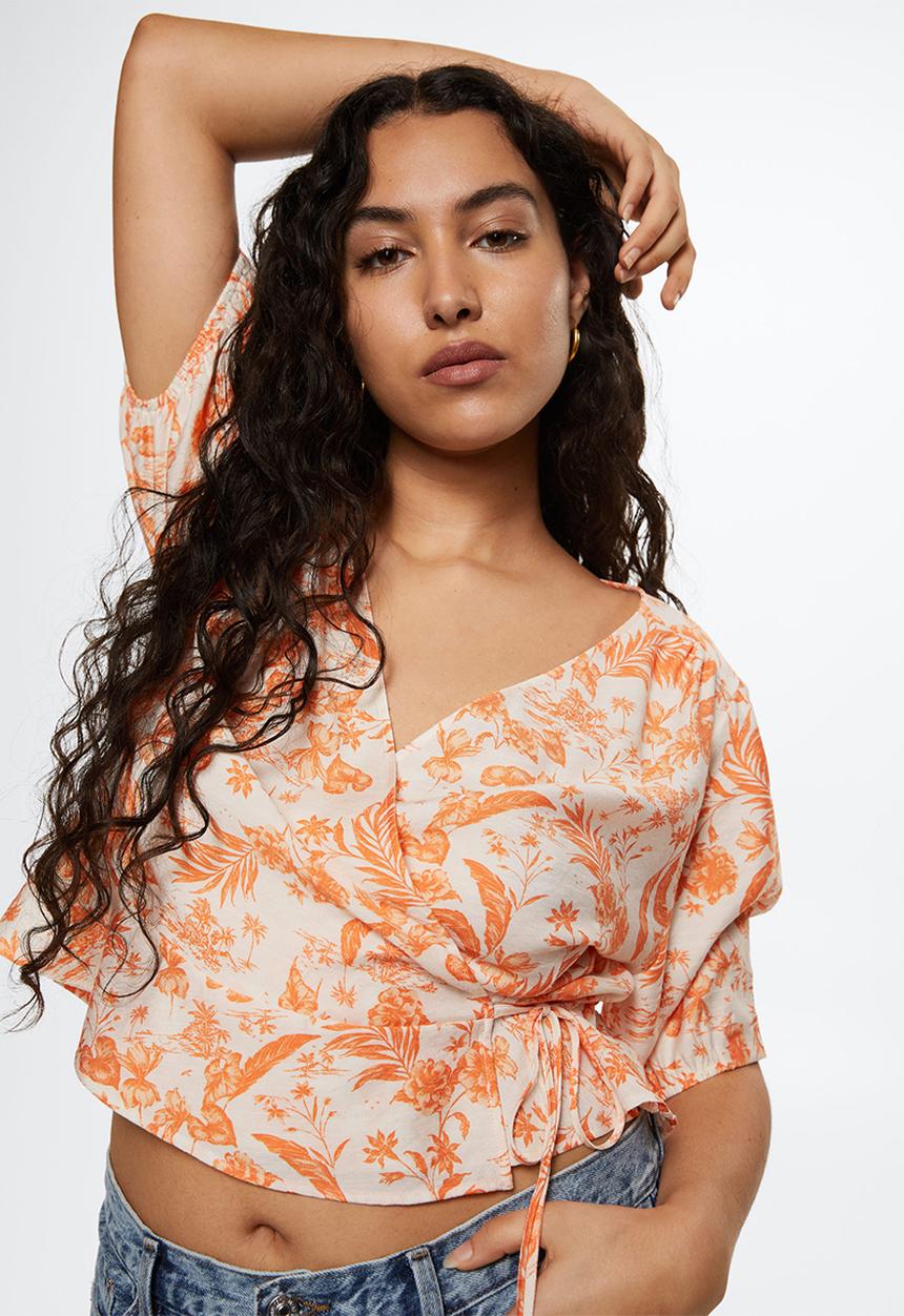 MANGO - Plus blouse cuqui - light pastel orange
