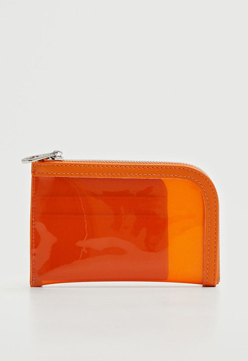 MANGO - Transparent card holder - orange