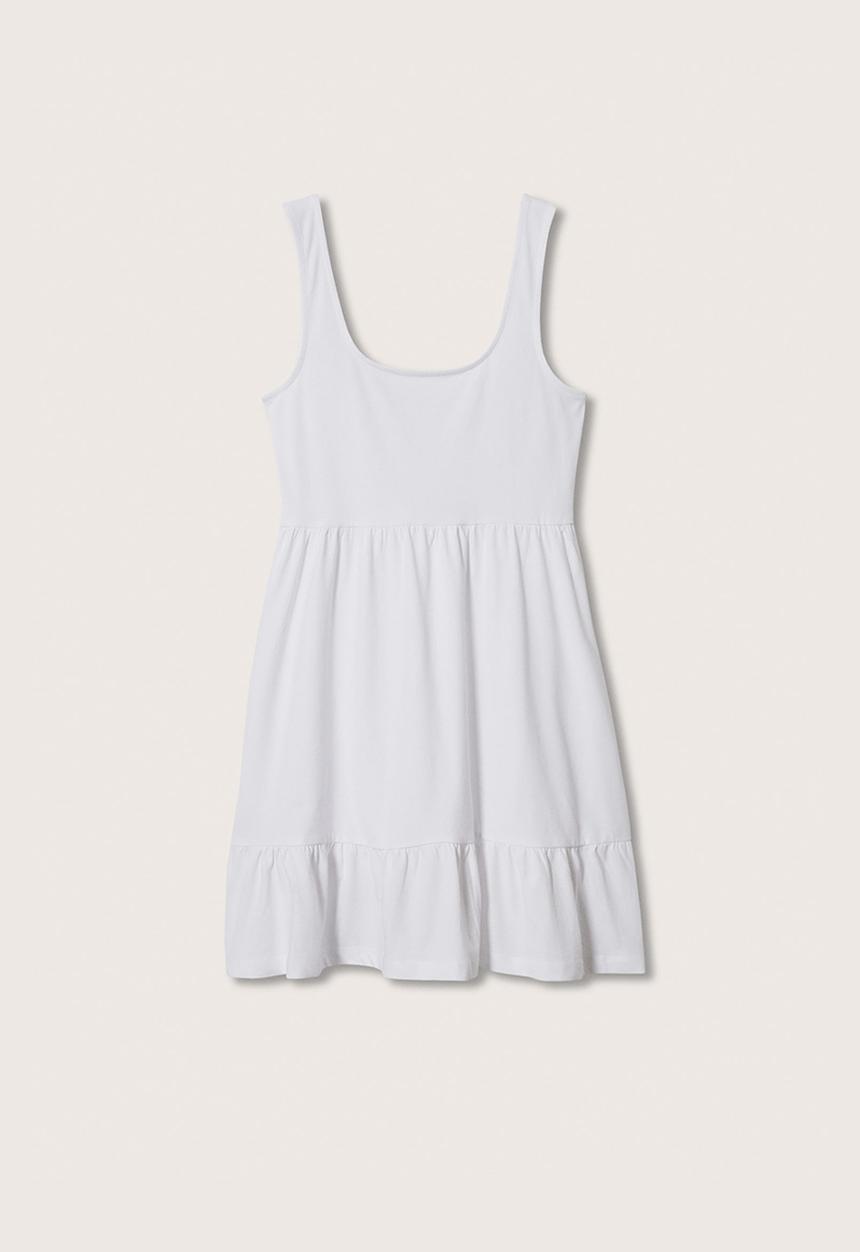 MANGO - Plus Dress maroto2 - white