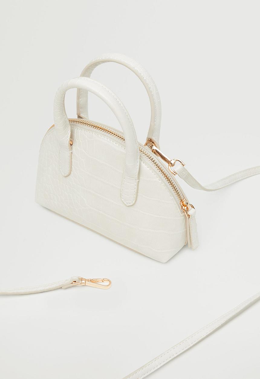 MANGO - Crossbody mini bag - off white
