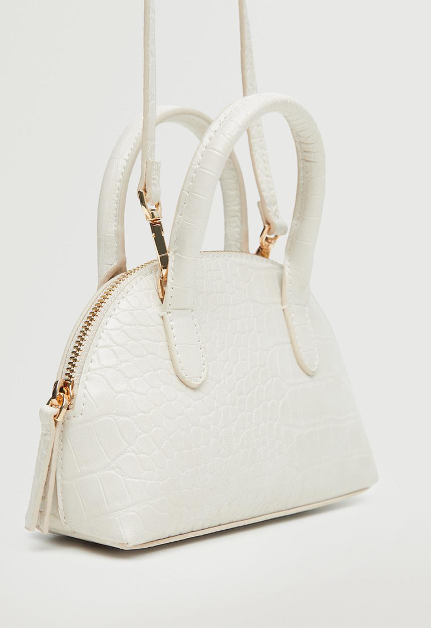 MANGO - Crossbody mini bag - off white
