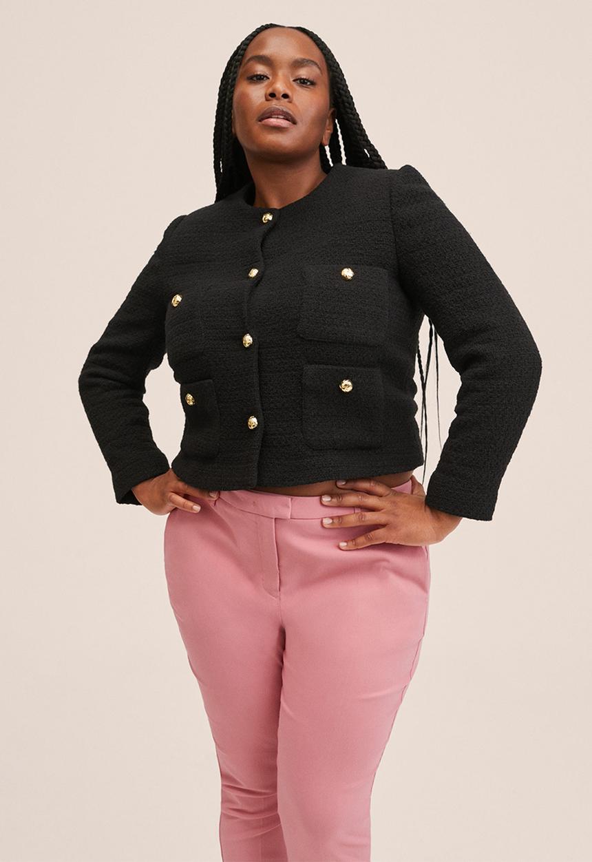 MANGO - Plus trousers cola - pink