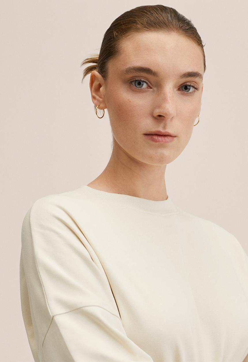 MANGO - T-shirt sita2 - light pastel brown