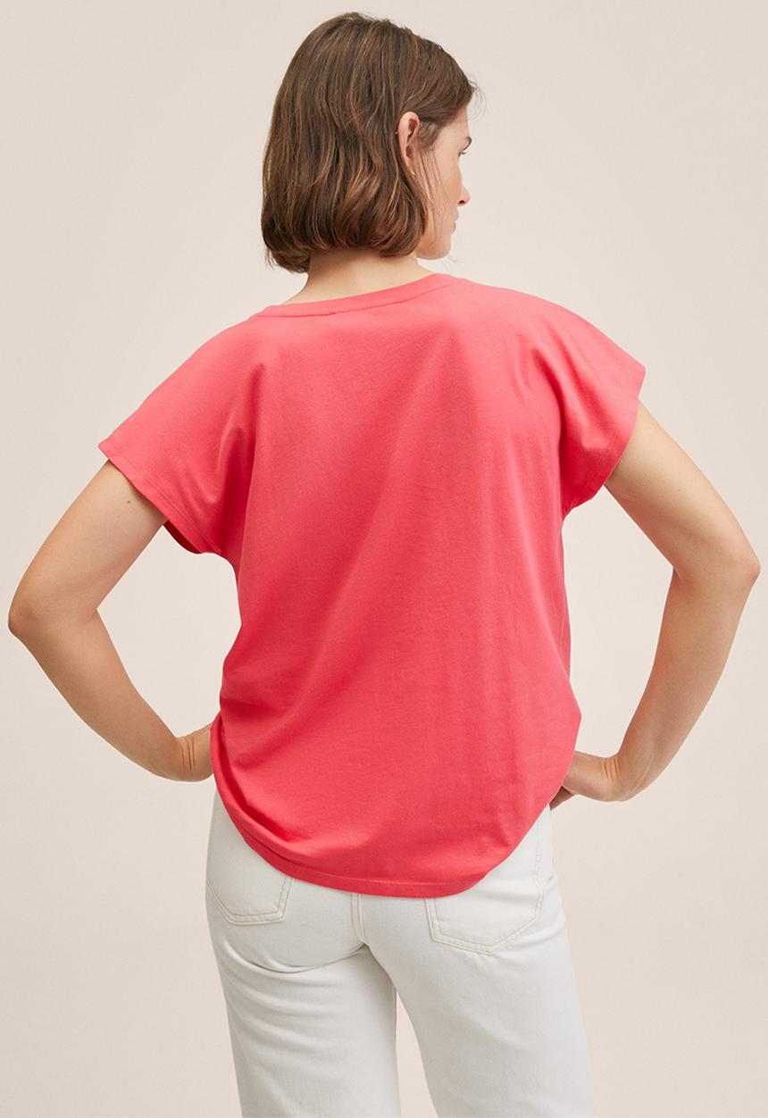 MANGO - T-shirt menta - bright pink
