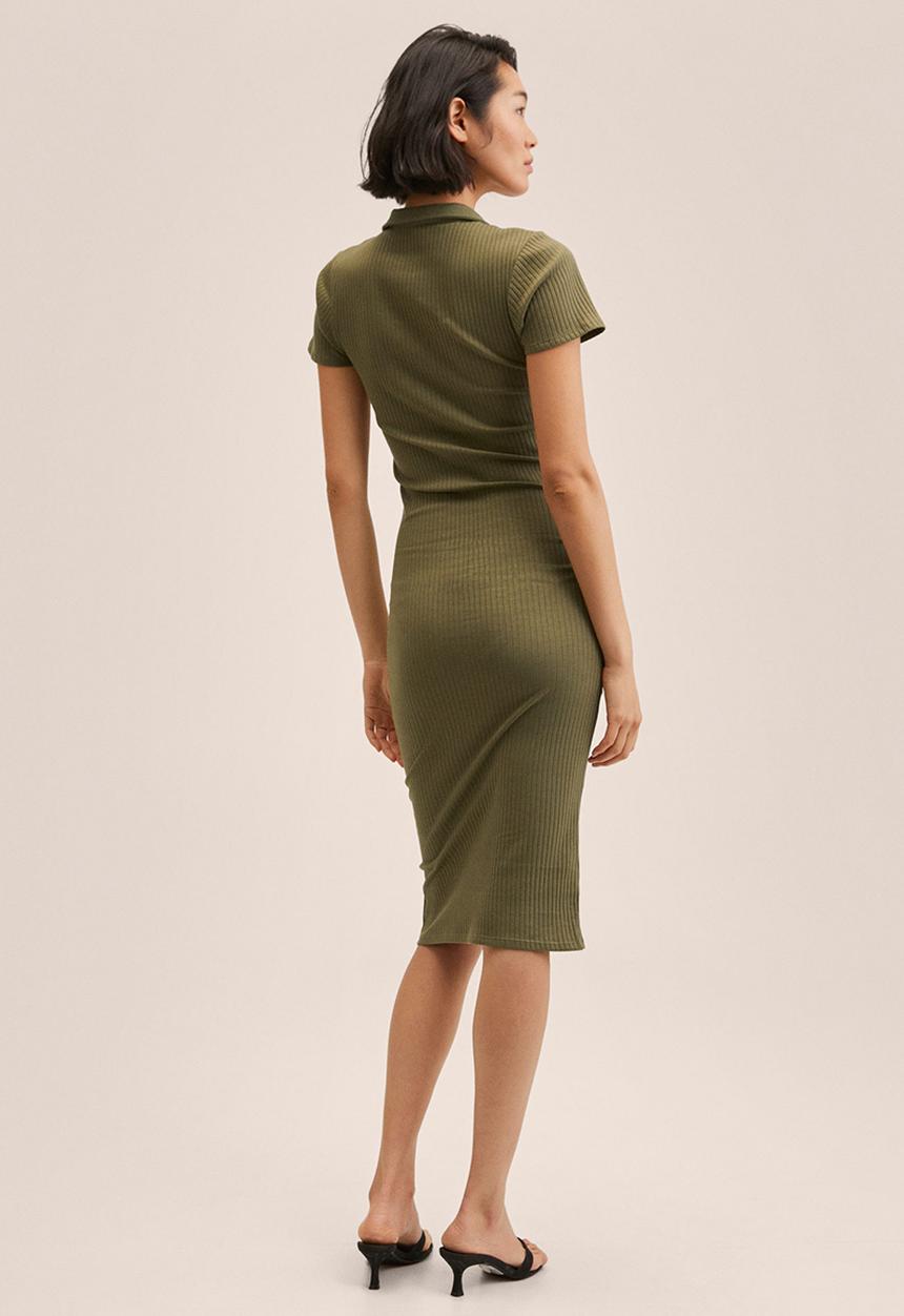 MANGO - Dress shannon - beige/khaki