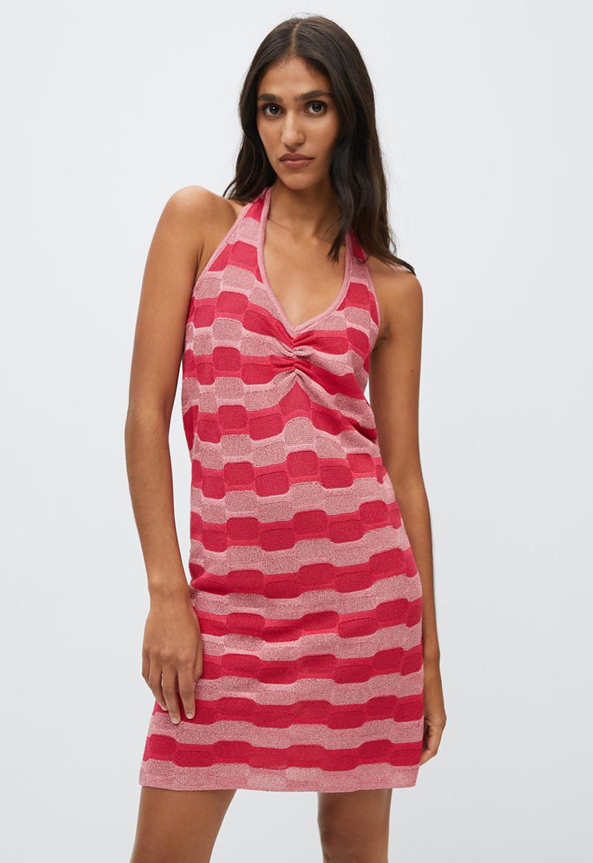 MANGO - Dress cuellar - pink