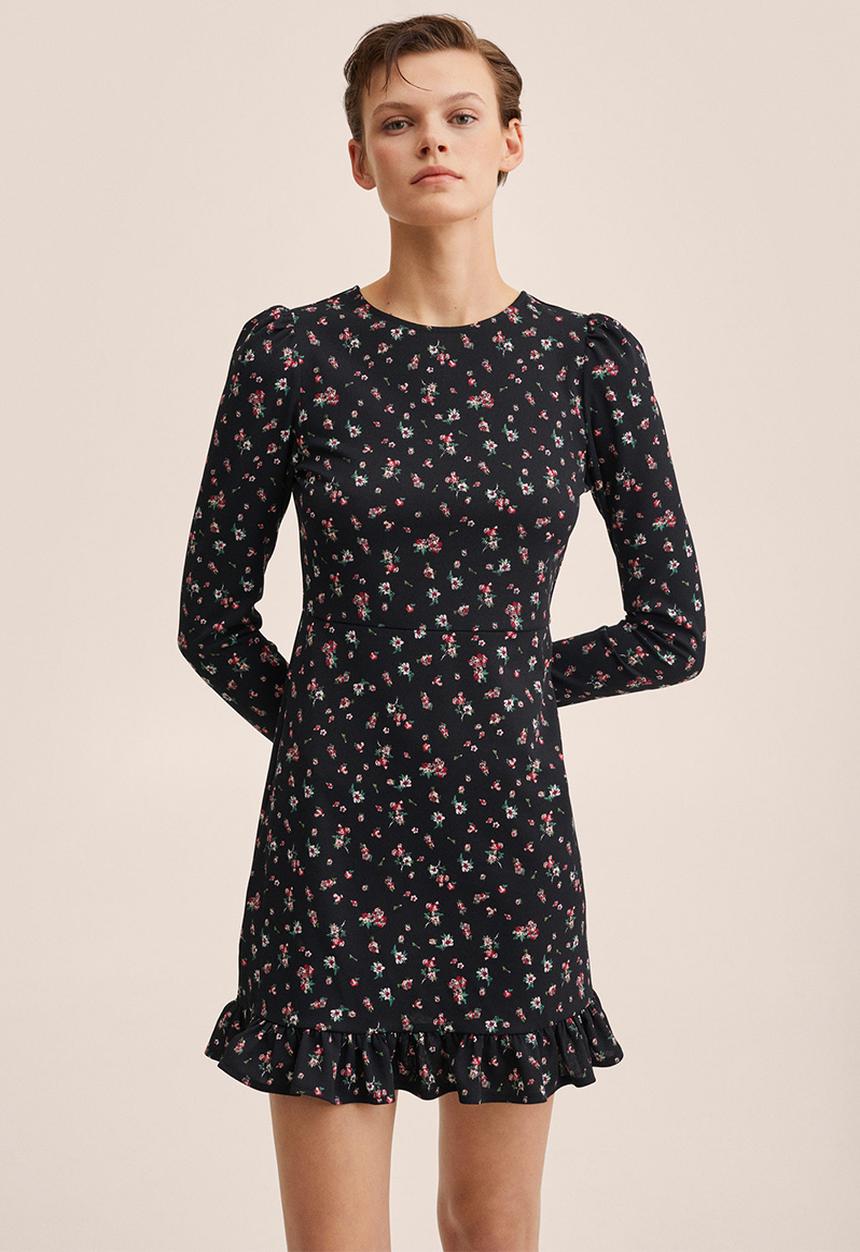 MANGO - Dress . palos - black
