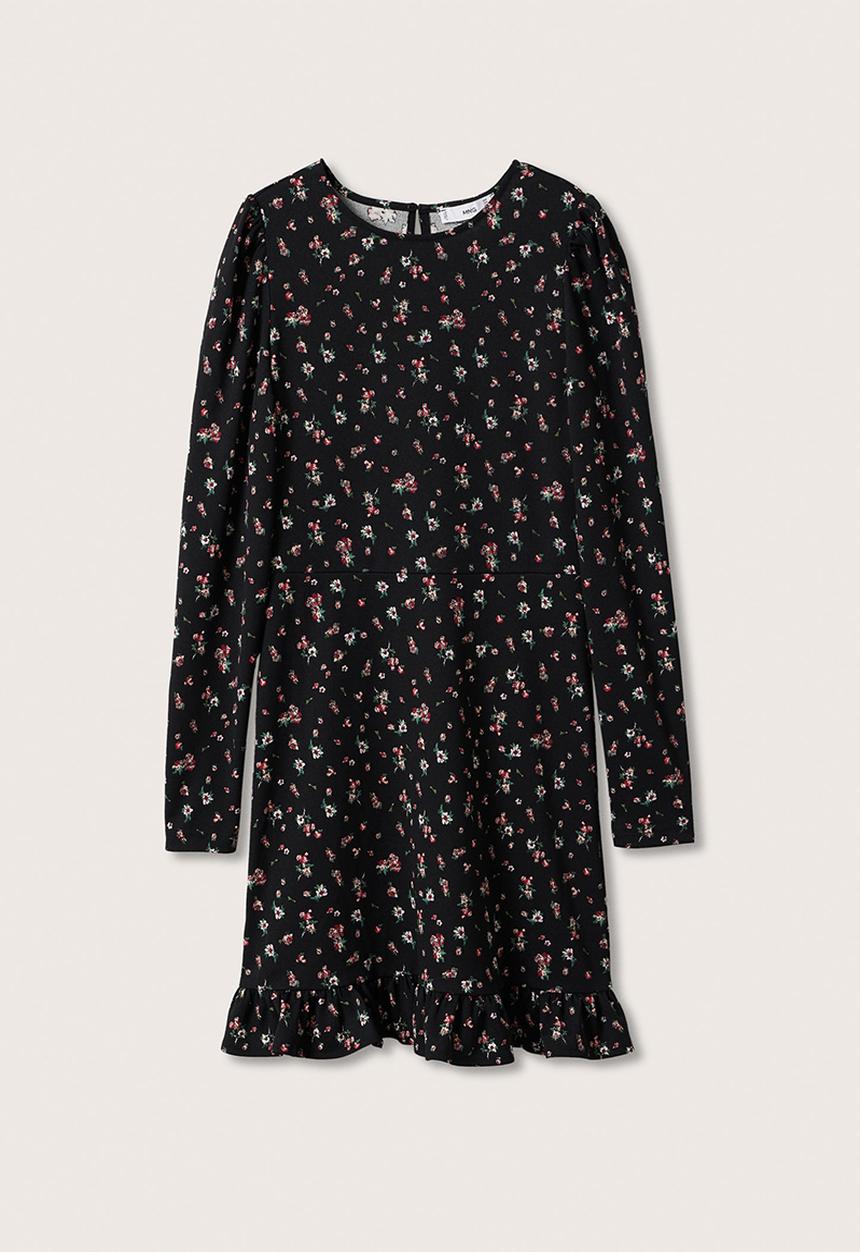 MANGO - Dress . palos - black