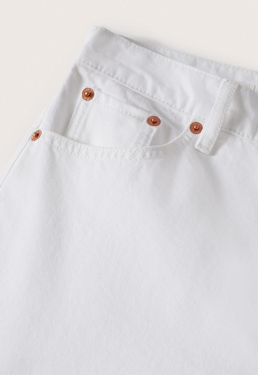 MANGO - Jeans mom80 - white