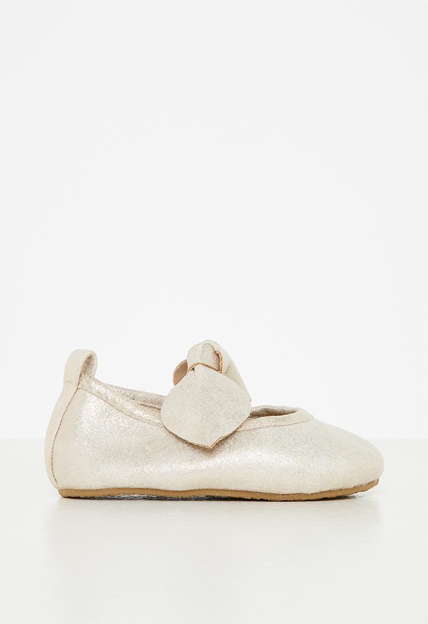 Pop Candy - Girls bow pump - gold