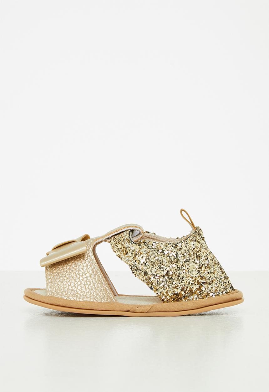 Pop Candy - Baby bow sandal - gold