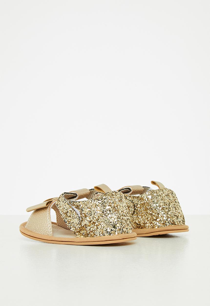 Pop Candy - Baby bow sandal - gold