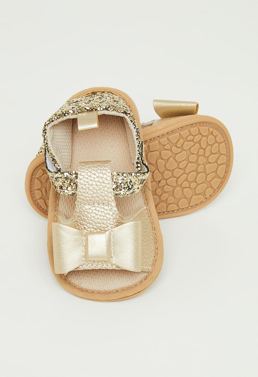 Pop Candy - Baby bow sandal - gold