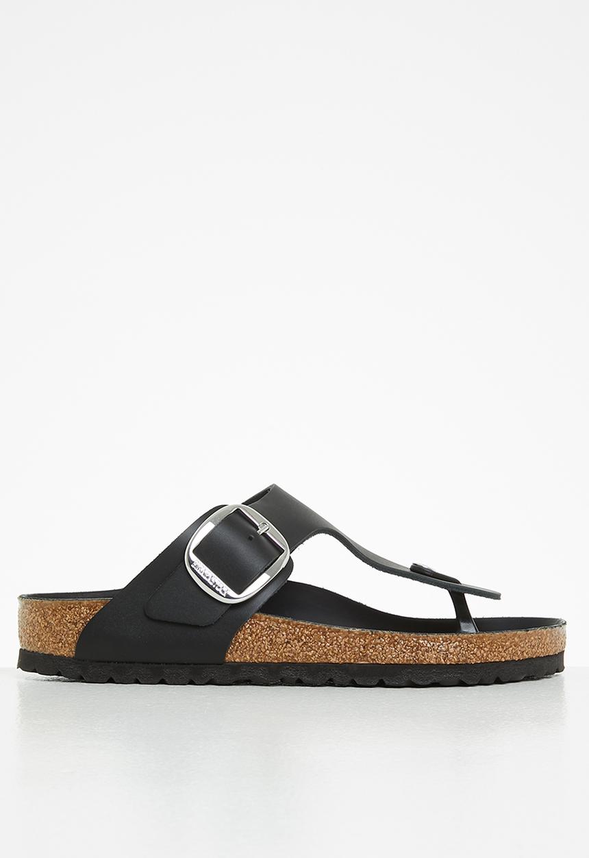 Birkenstock - Gizeh big buckle nl oiled leather regular - black