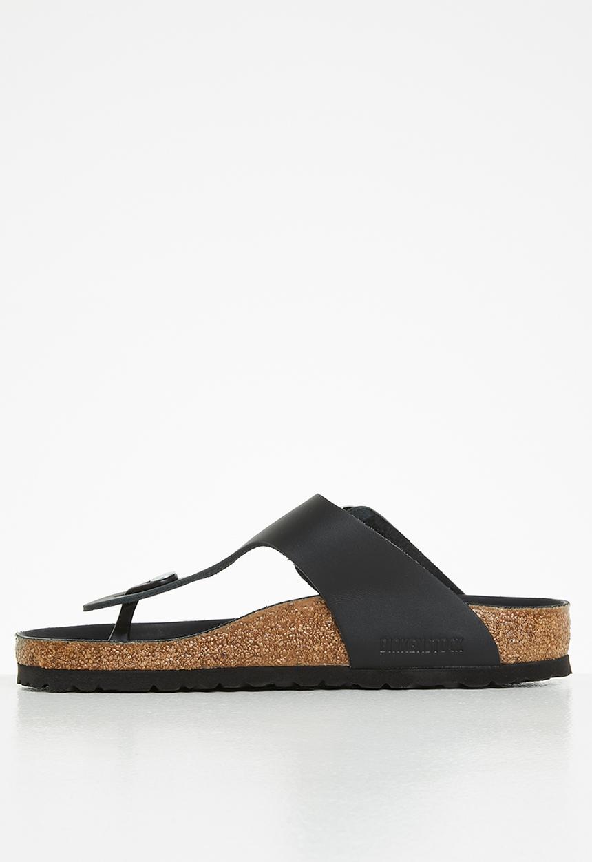 Birkenstock - Gizeh big buckle nl oiled leather regular - black