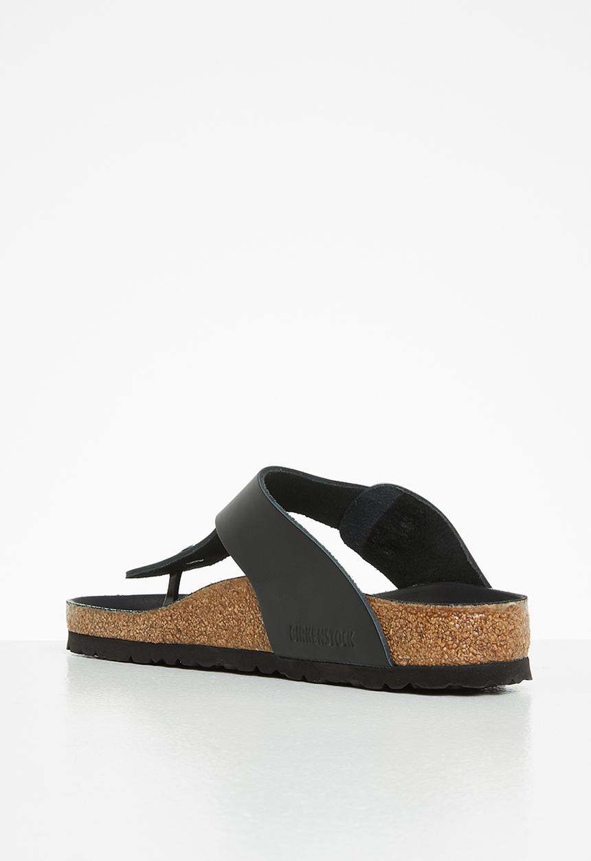 Birkenstock - Gizeh big buckle nl oiled leather regular - black