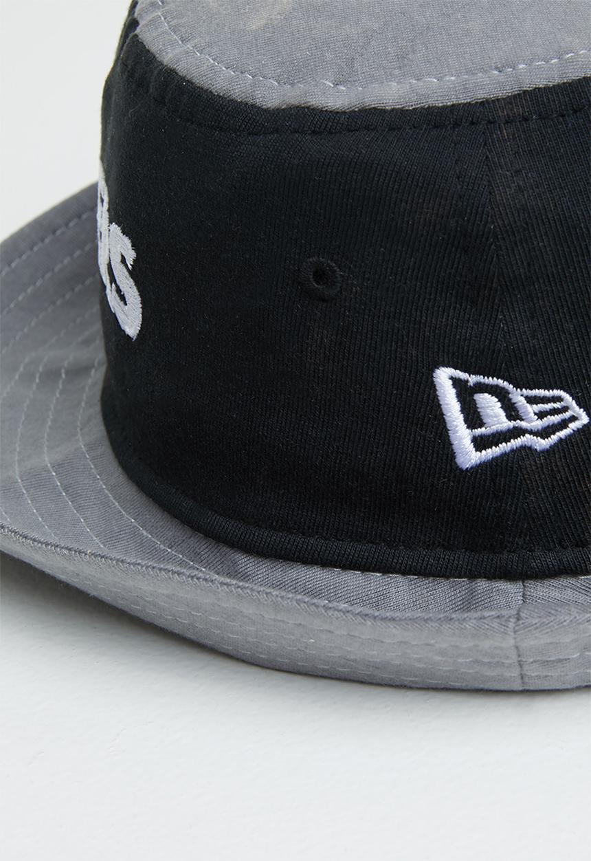 New Era - Washed pack tapered bucket - black & grey