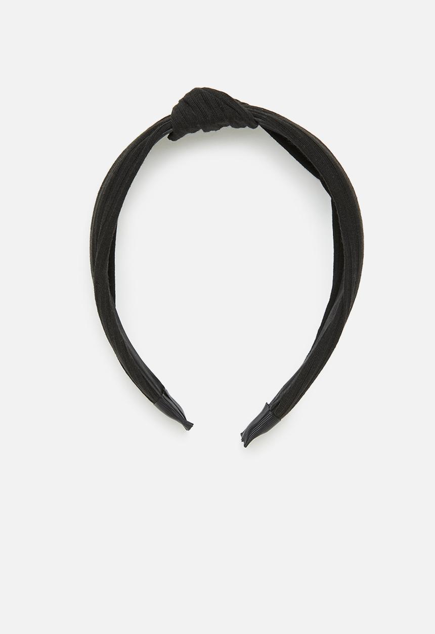 edit - Jade knotted headband - black