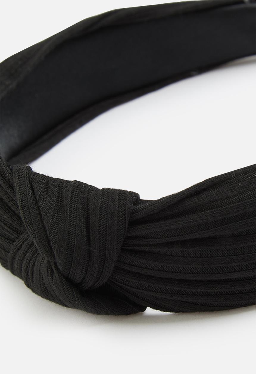 edit - Jade knotted headband - black