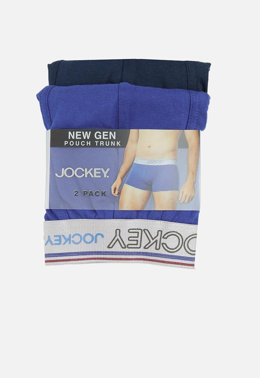 Jockey - 2 Pack new gen pouch trunks - midnight navy & lazuli blue