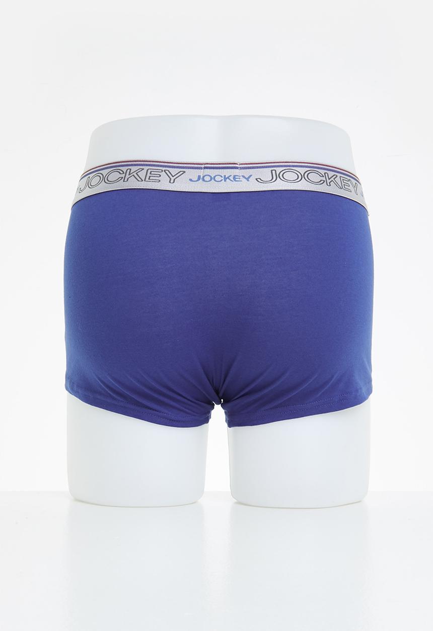Jockey - 2 Pack new gen pouch trunks - midnight navy & lazuli blue
